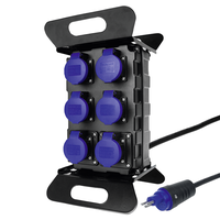 Stromverteiler mit Ständer 6xT23 IP55, Stecker 1xT23 IP55