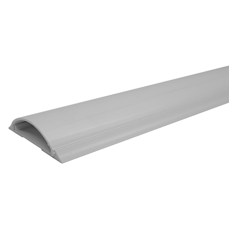 Round canal de câble semi-circulaire 70x17mm blanc barre 1m